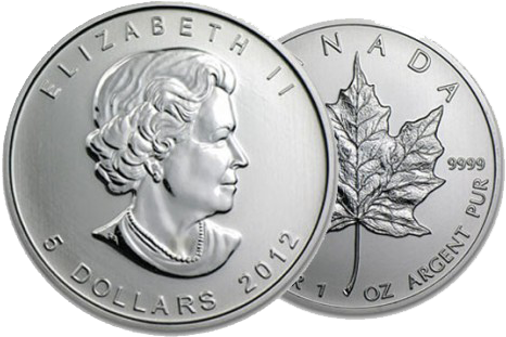 Silver Canadian Maple Leaf - 2013 Silver Maple Leaf (500x500), Png Download