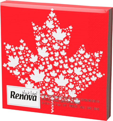 Canada Maple Leaf Festive Napkins - Luxusní Ubrousky Oranžové 23x23 (530x550), Png Download