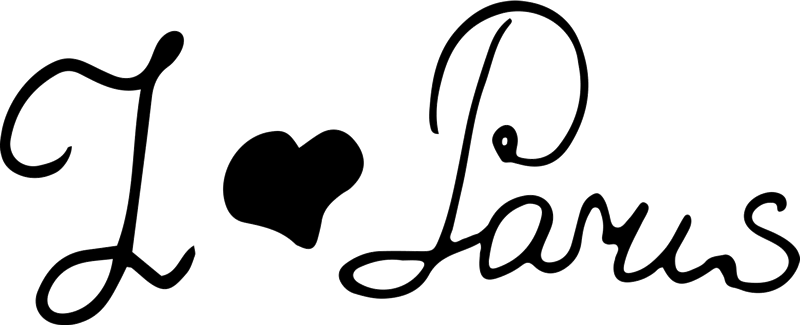 I Love Paris Rubber Stamp - Paris Stamp Png (800x325), Png Download