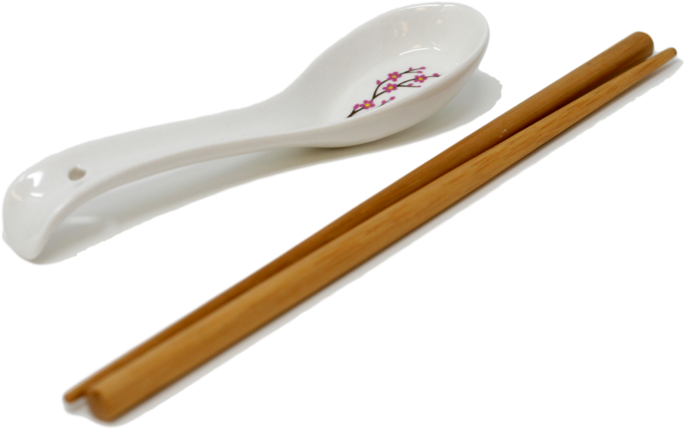 Ramen Soup Bowl Set Of - Ramen Noodle Bowl Set With Spoon And Chopsticks (1024x659), Png Download