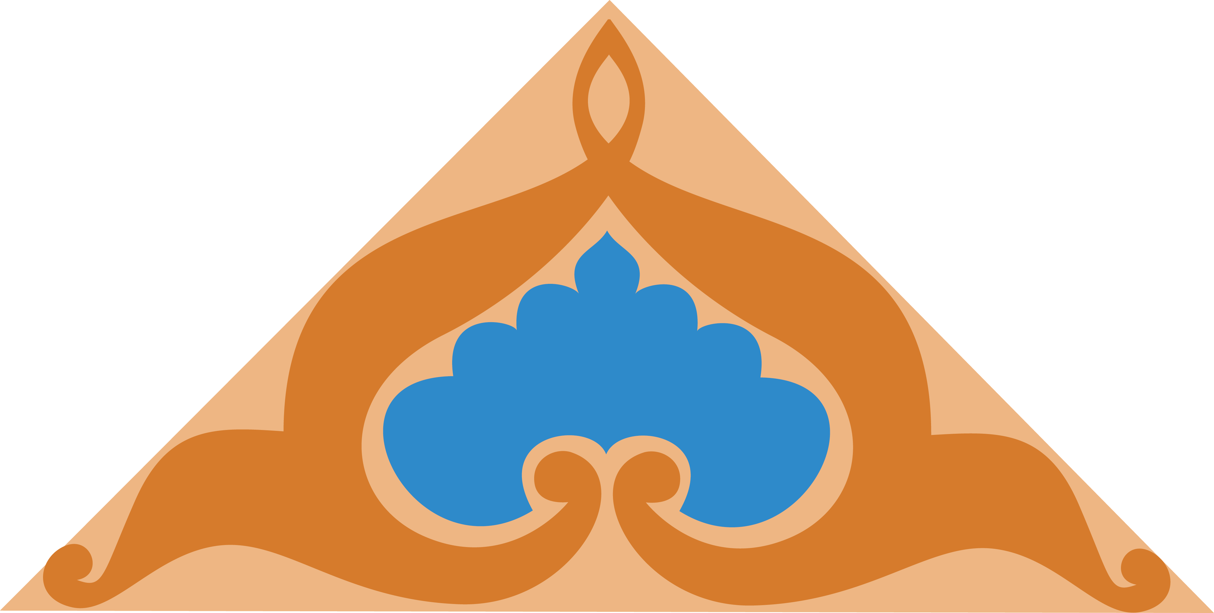 Png Coloured - Triangle Design (4175x2110), Png Download