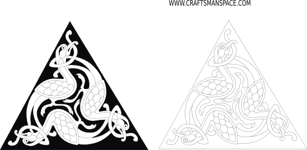Celtic Triangle Graphic Clip Art - Celtic Triangle (600x293), Png Download