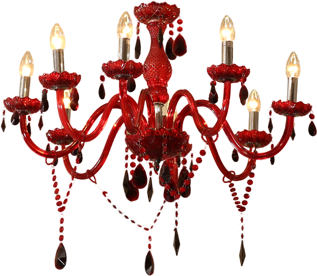Chandeliers - Red Chandelier Png (800x600), Png Download
