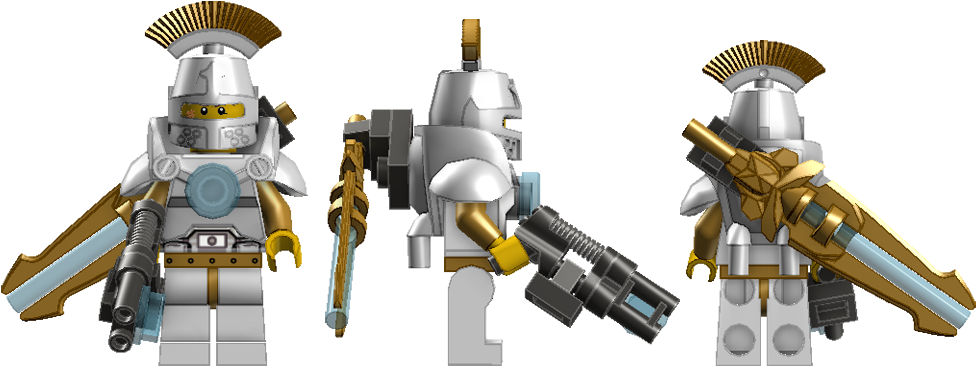 Lux Paladin Squad Leader - Brikwars (1000x400), Png Download