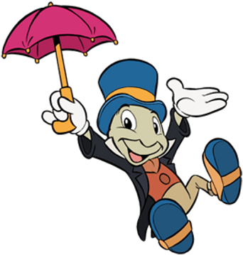 Pinocchio Jiminy Cricket - Jiminy Cricket Clipart Png (400x400), Png Download