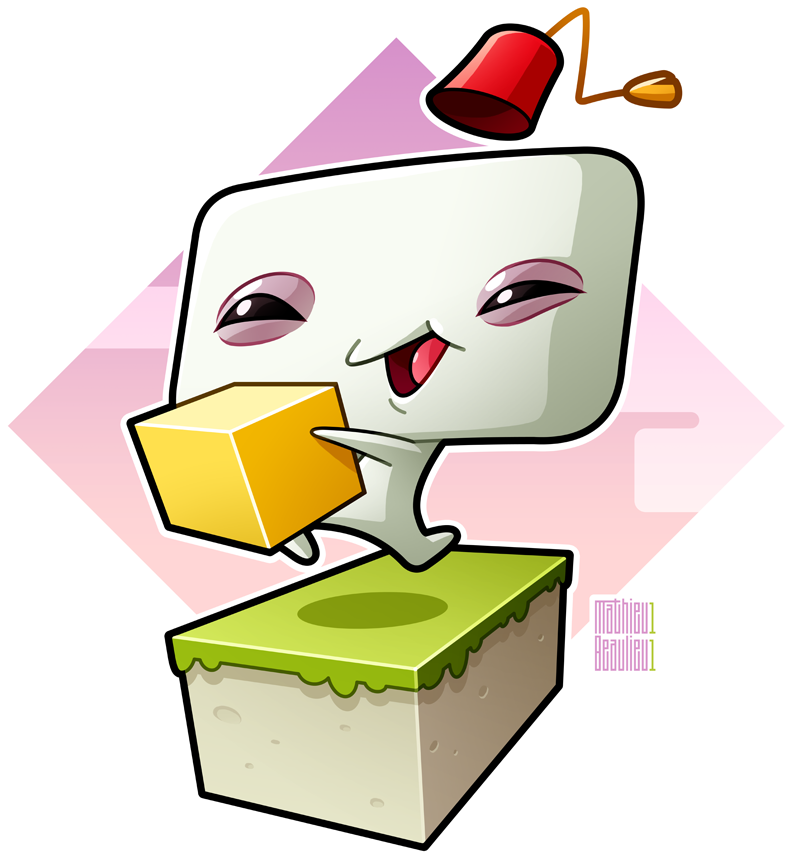 Fez Fanart By Mathieubeaulieu On Deviantart - Fan Art (864x864), Png Download