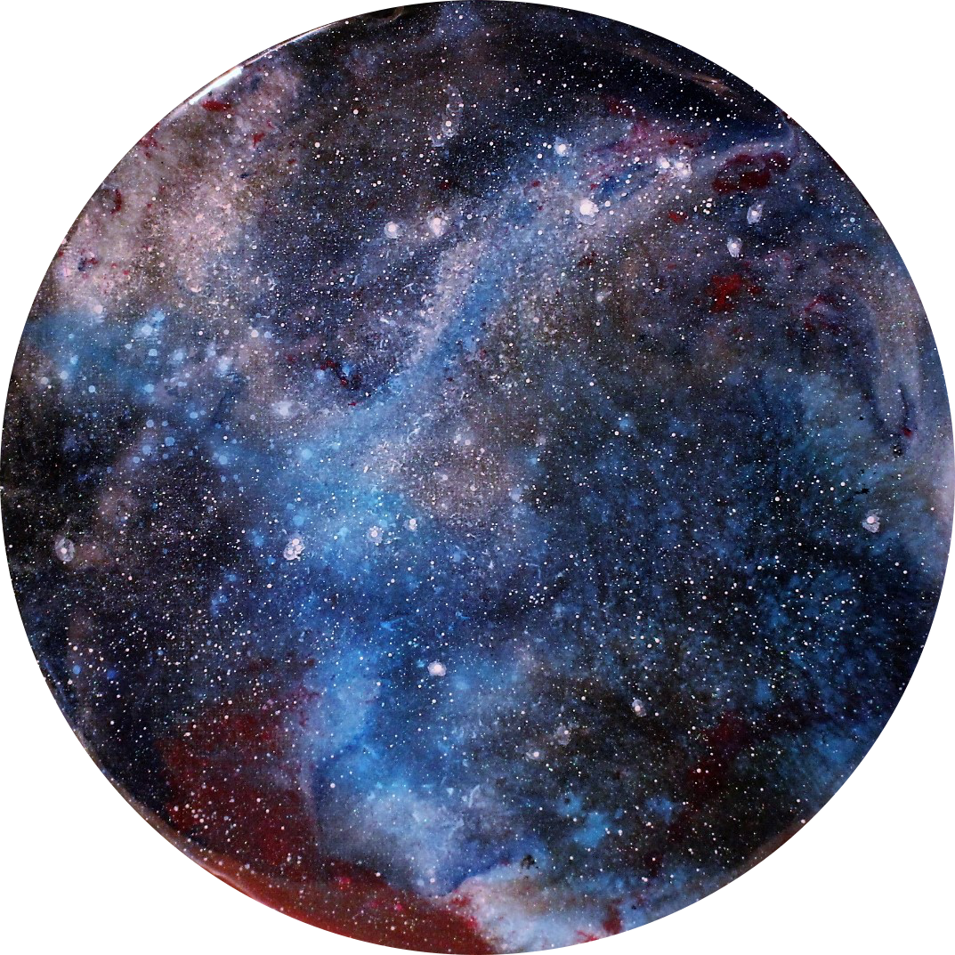 Galaxy Painting, Moon Painting, Galaxy Art, Cosmos - Milky Way (1073x1073), Png Download