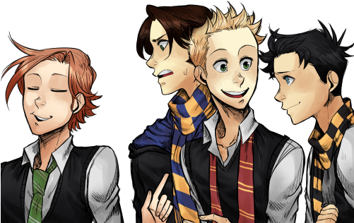 Spn Harry Potter Au (500x333), Png Download
