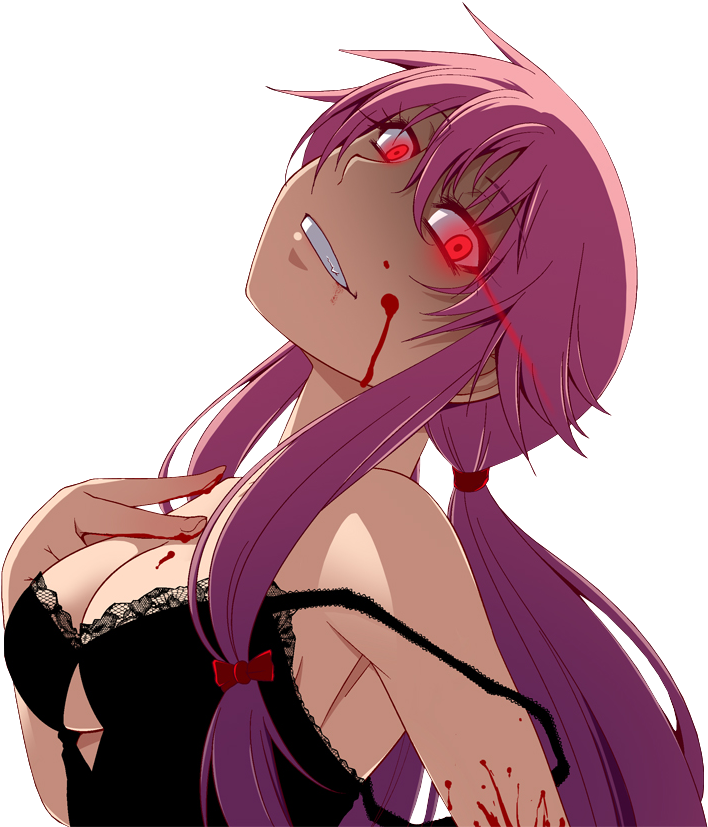 Yuno Gasai Yuno Gasai Gasai Yuno Yunogasai Animegirl - Mirai Nikki Mouse Pad, Mousepad (10.2 X 8.3 X 0.12 (1000x840), Png Download