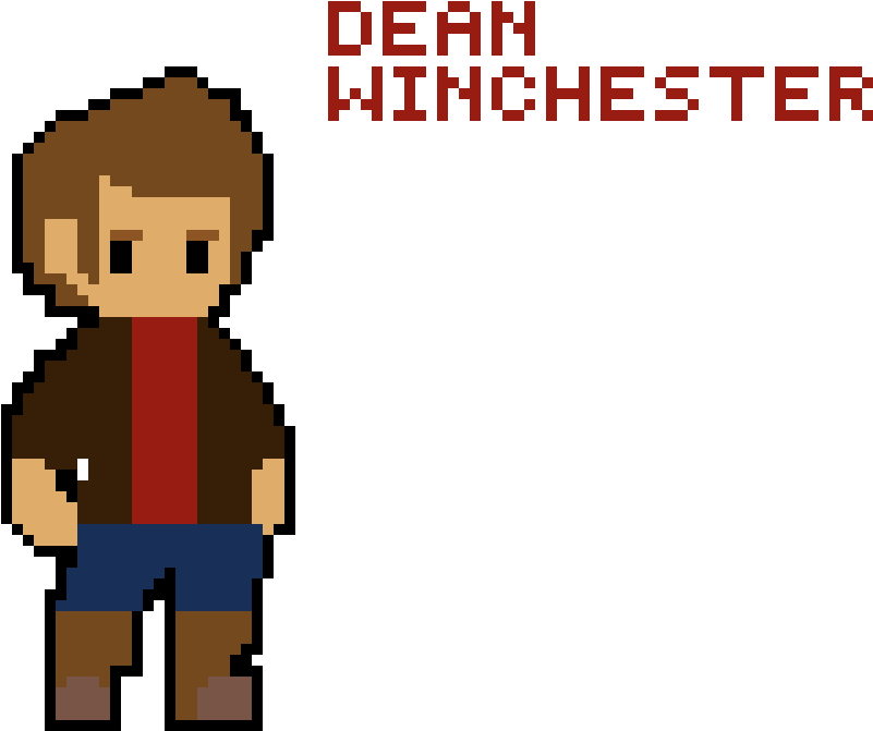 Dean Winchester - Mega Man Box Art (1000x1000), Png Download