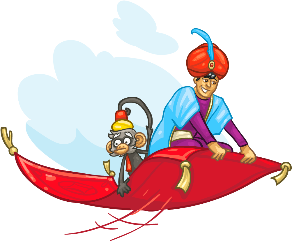 Picture Transparent Stock Aladdin Beautiful Cuphead - Flying Carpet (1024x1024), Png Download