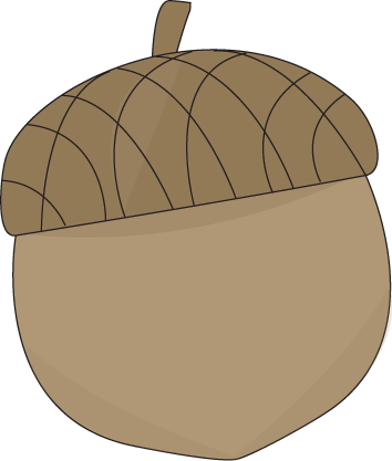 Acorn Clipart Food Clip Art Royalty Free Download - Cute Acorn Clip Art (354x417), Png Download