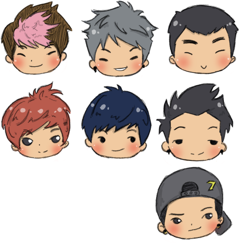 Color Png By Milenafernandes On Deviantart Got7 Fanart, - Got7 Cartoon Png (942x848), Png Download