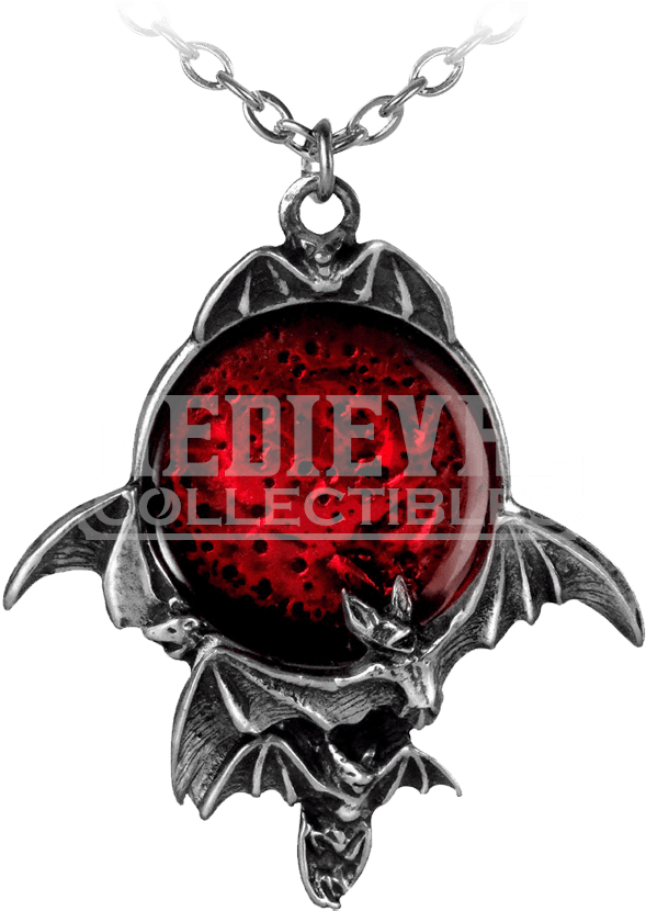 Blood Moon Pendant - Blood Moon Necklace (850x850), Png Download