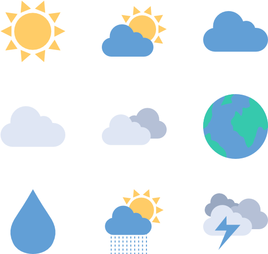 Download Weather 50 Icons - Weather Icons Png Transparent - HD