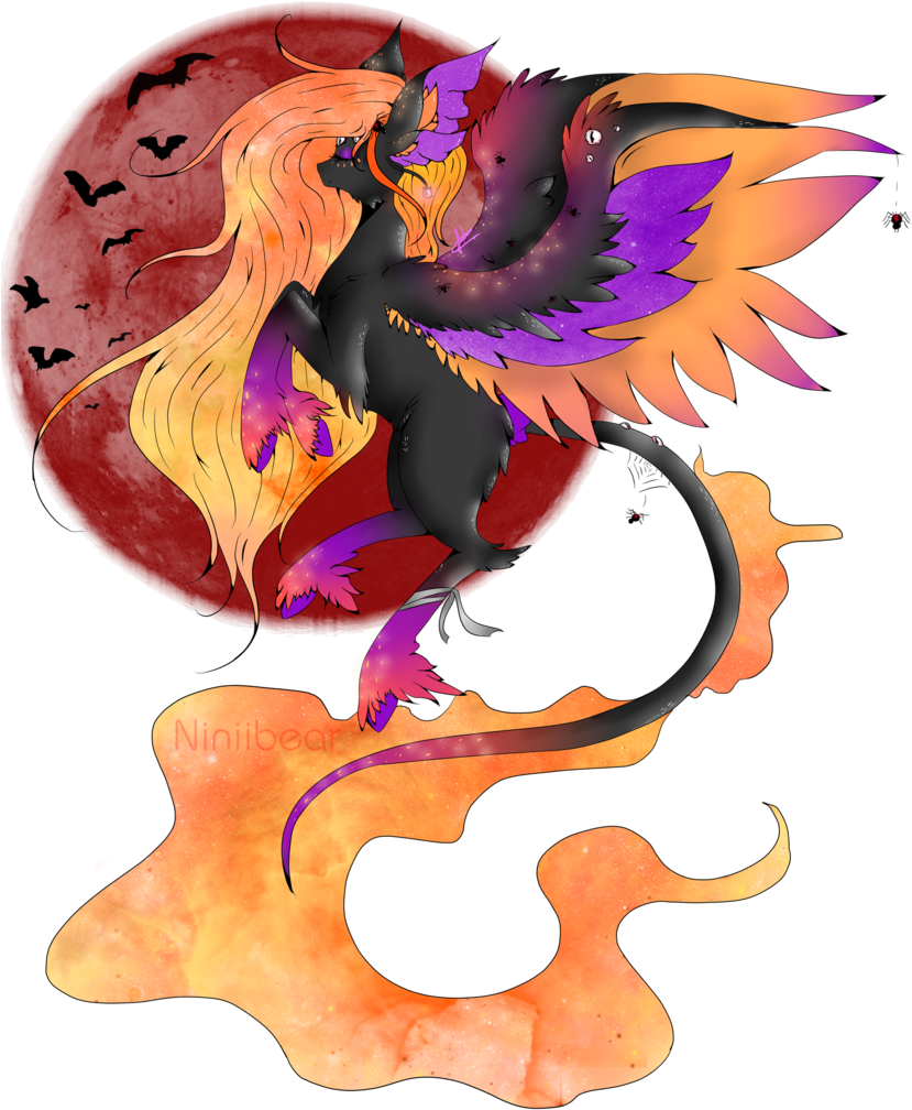 Niniibear, Bat, Blood Moon, Candy, Candy Corn, Eye, - Halloween (853x1024), Png Download