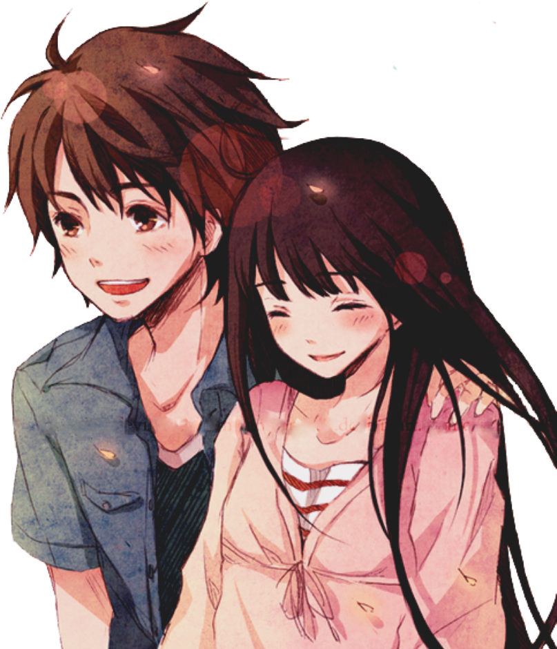 Anime Love Couple Png Free Download - Kimi Ni Todoke (500x576), Png Download