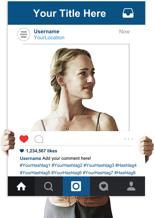 Create Beautiful Moments With Our Instagram Frame Templates - Theevelynboutique Palmetto Tree Earrings (517x732), Png Download