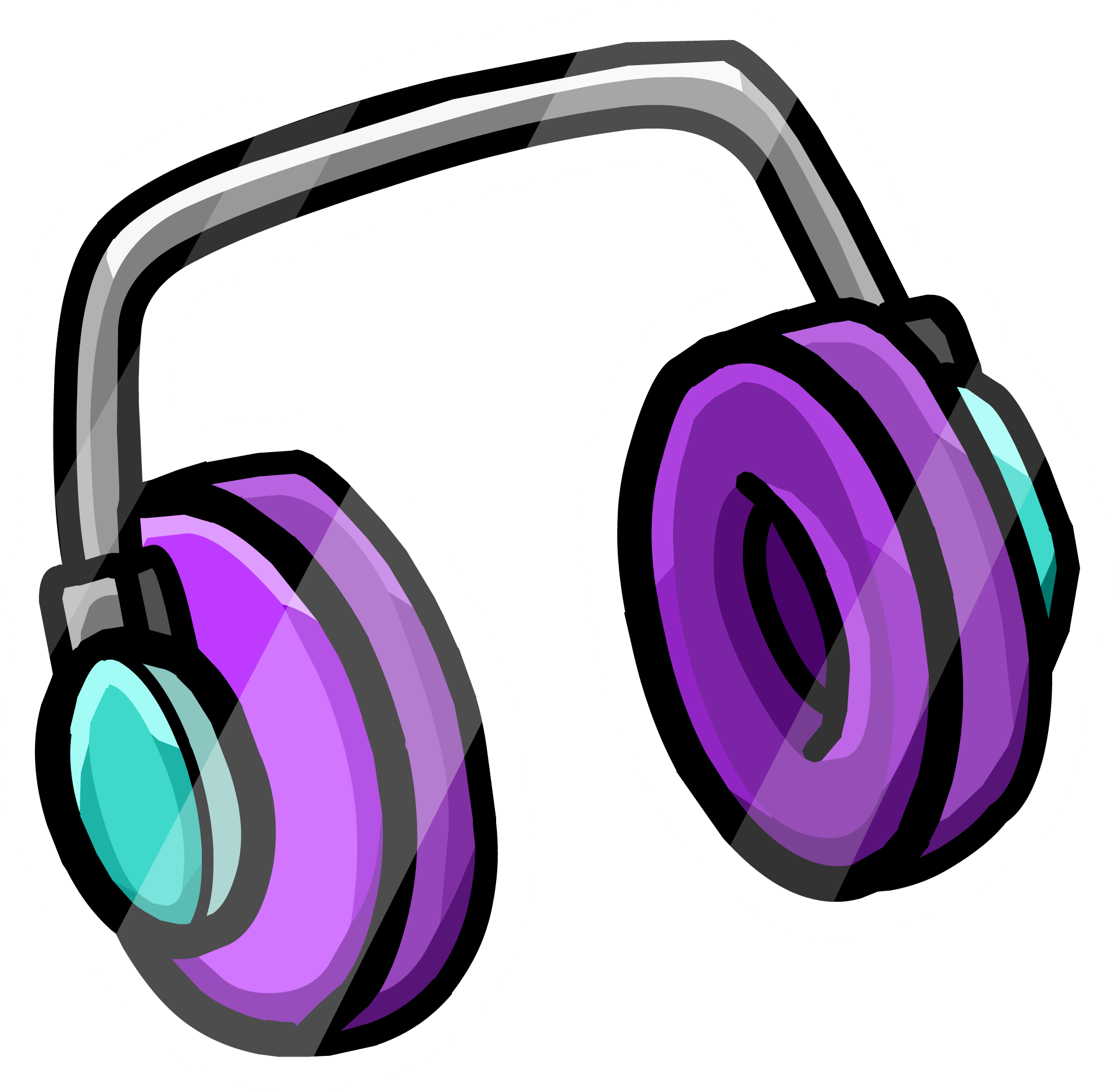 Dj Headphones Cartoon - Png Fone De Ouvido (1917x1877), Png Download