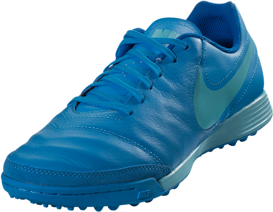 Nike Tiempo Genio Ii Leather Tf Blue Glow/polarized - Sneakers (600x600), Png Download