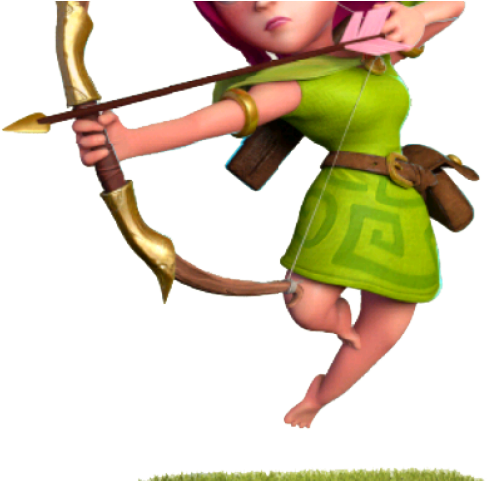 Clash Of Clans Clipart Archer - Archer Supercell Render (640x480), Png Download