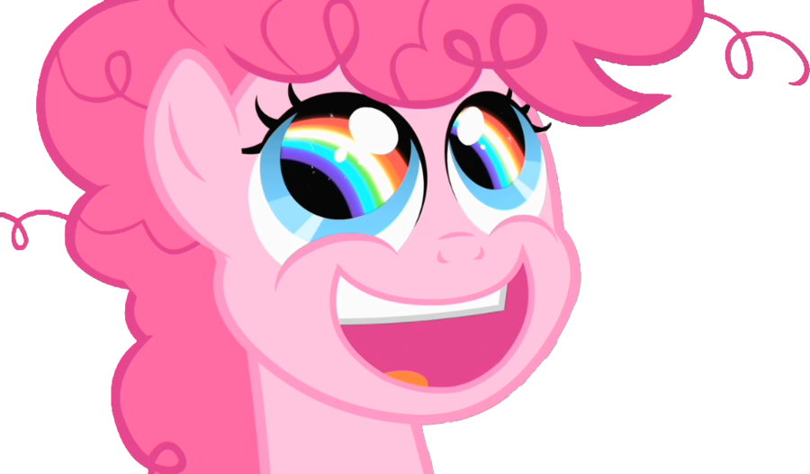 Shiny Eyes Png - Pinkie Pie Rainbow Eyes (900x527), Png Download