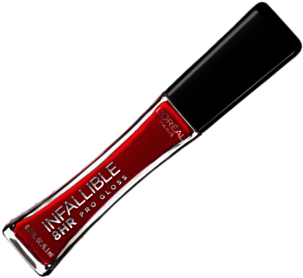 8 Hour Color & Shine - L Oreal Infallible 8hr Lip Gloss (367x339), Png Download