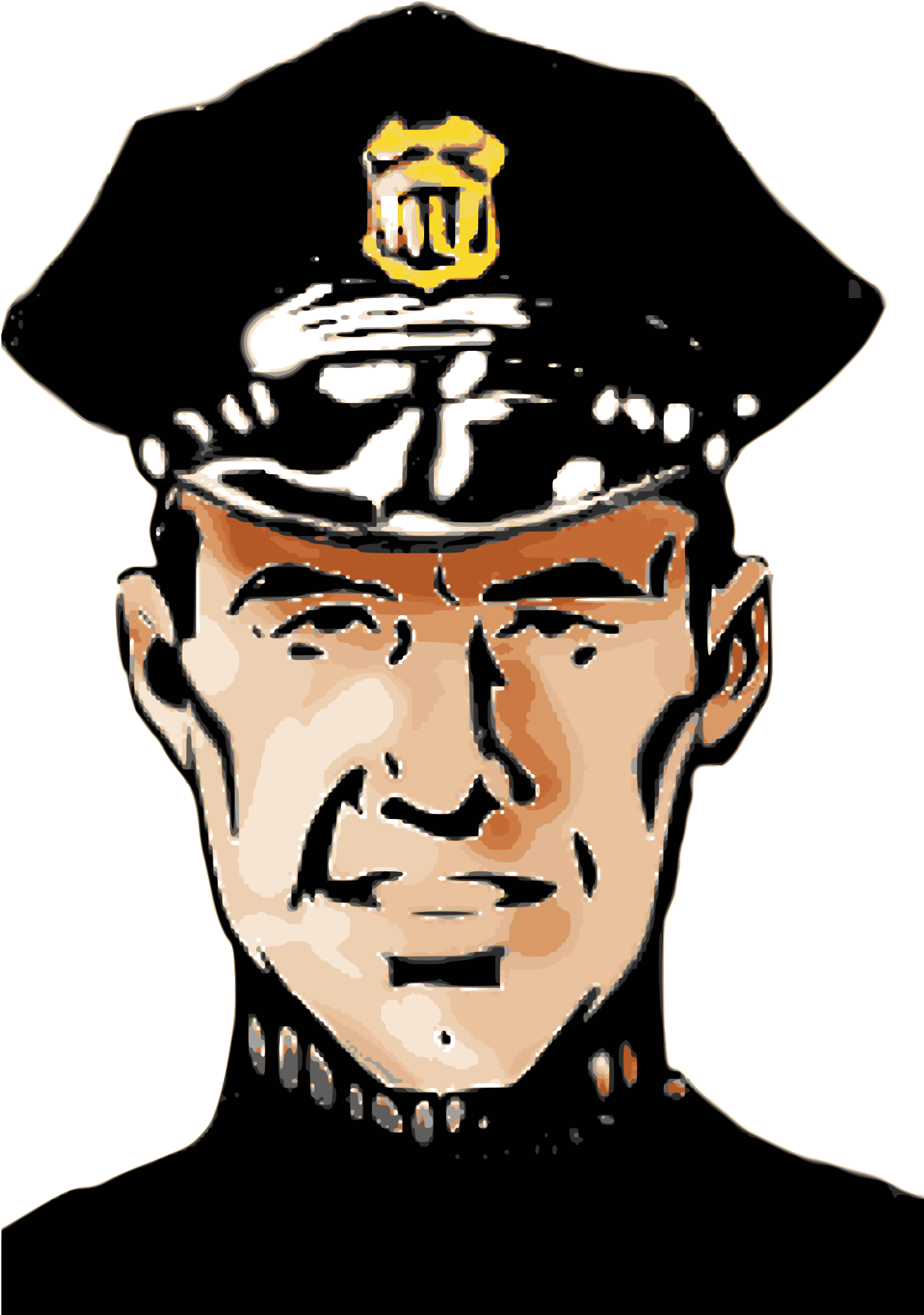 This Free Icons Png Design Of Policeman Colored (1406x2400), Png Download