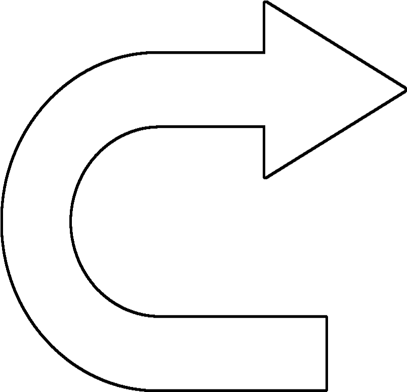 Bent Black Arrow Png - Clip Art (1004x895), Png Download