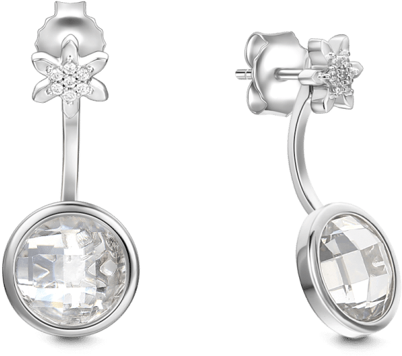 Earrings Soufeel Meteor Shower Earrings Rose Gold (750x750), Png Download