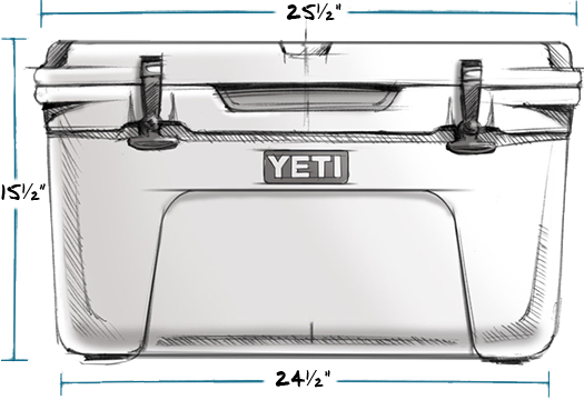 Yeti Limited Edition High Country Coolers - Yeti 45 Cooler Dimensions (525x360), Png Download