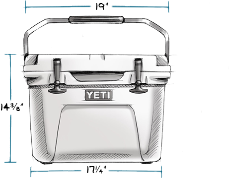 yeti roadie 20 dimensions