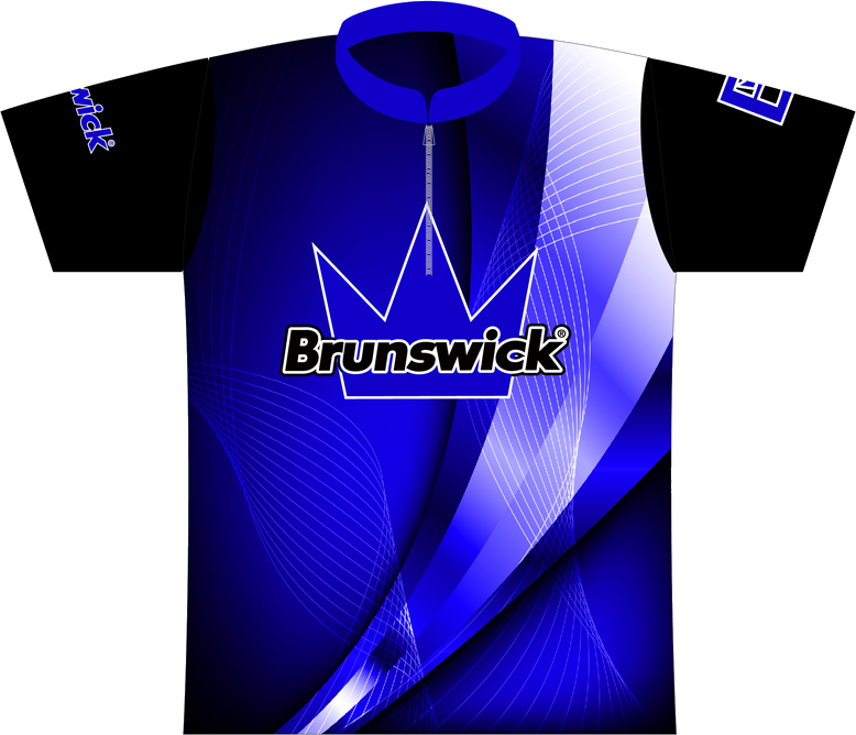 Team Brunswick Blue Lines Express Dye Sublimated Jersey - Blue (500x429), Png Download