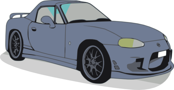 Free Vector Mazda Car Clip Art - Imagenes De Carros En Caricatura (600x311), Png Download