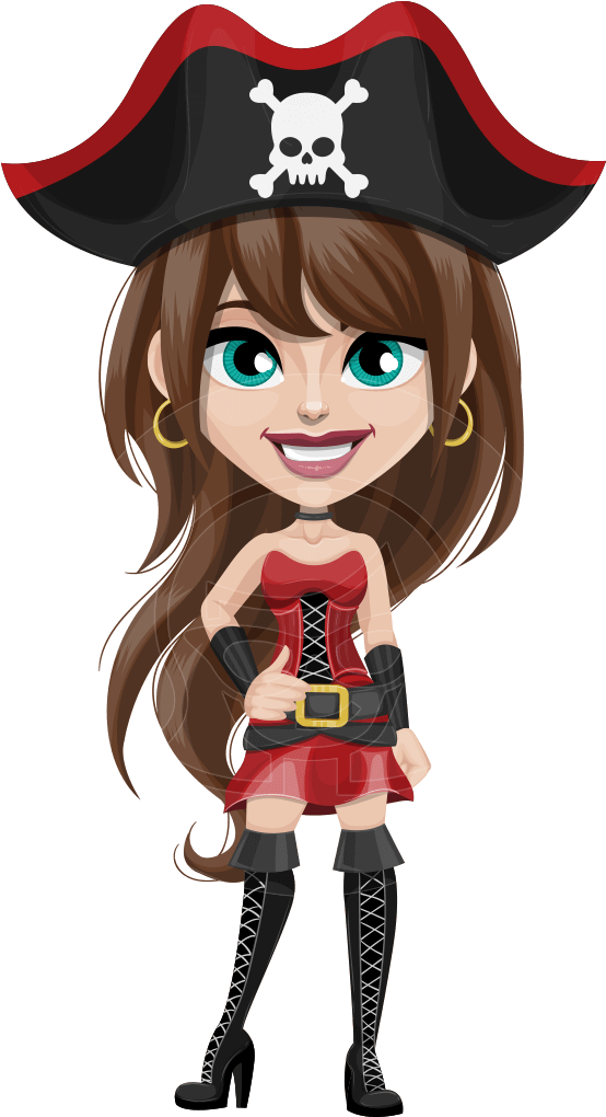 Lady Trixie Crossbones - Piracy (957x1060), Png Download