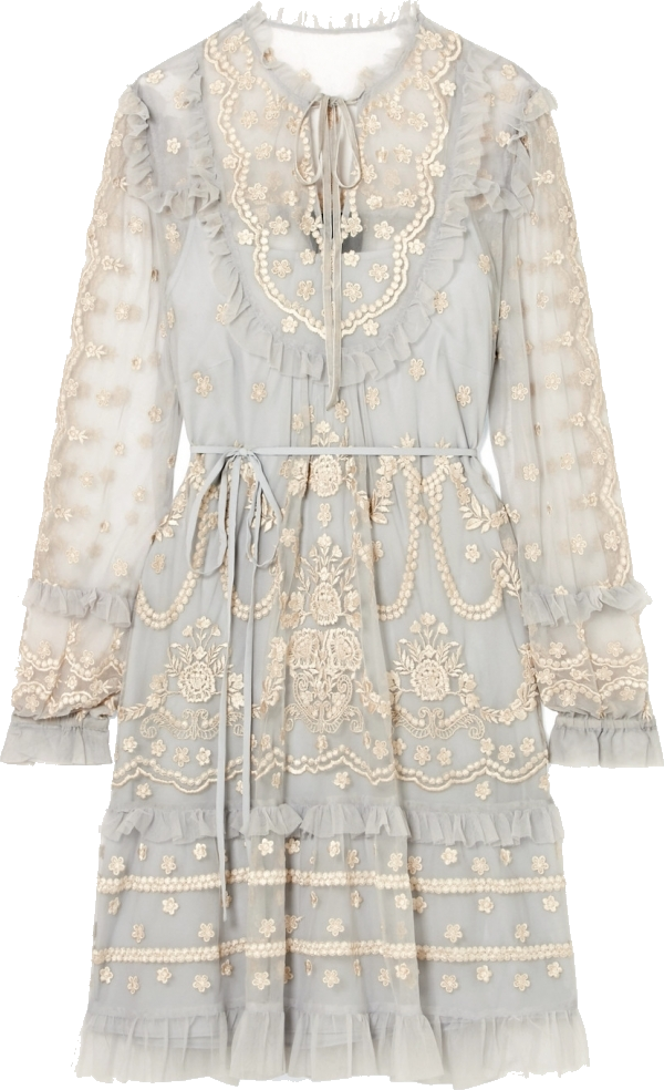 Cilita Dresses, Needle & Thread Tulle Mini Dress, , - Needle And Thread Flapper Dress (600x984), Png Download