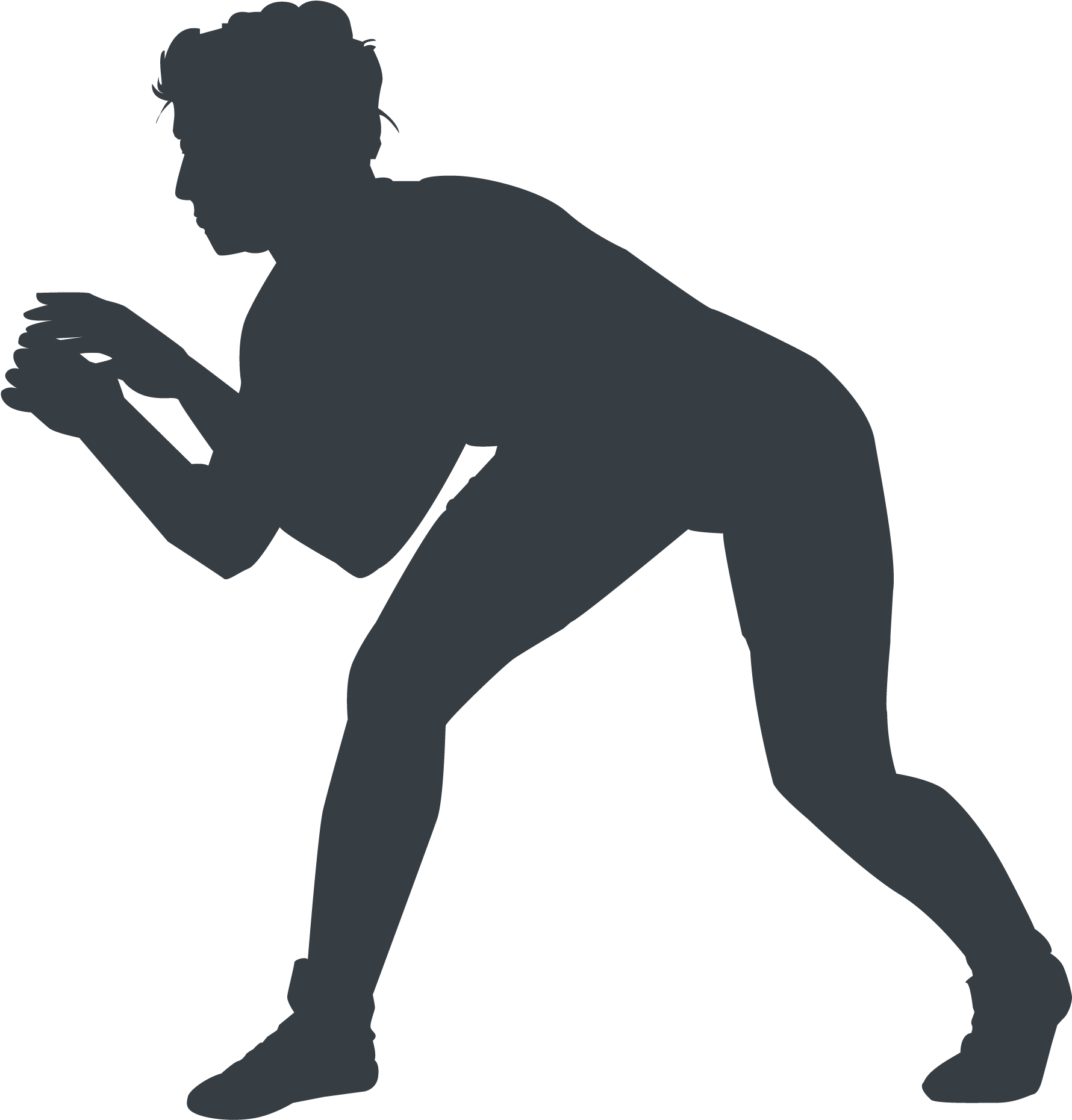 Athlete Silhouette - Athlete (2271x2021), Png Download