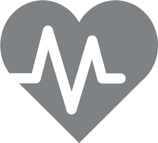 Healthy Icon Png - Heart Icon Grey Png (800x800), Png Download