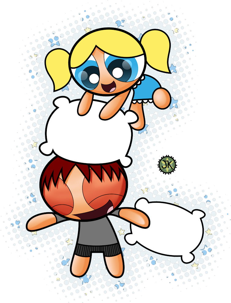 Showing Pillow Fight Cartoon Images - Pillow Fight Cartoon (784x1000), Png Download