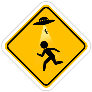 Alien Abduction Insurance - Distance Between Bike And Car (375x360), Png Download