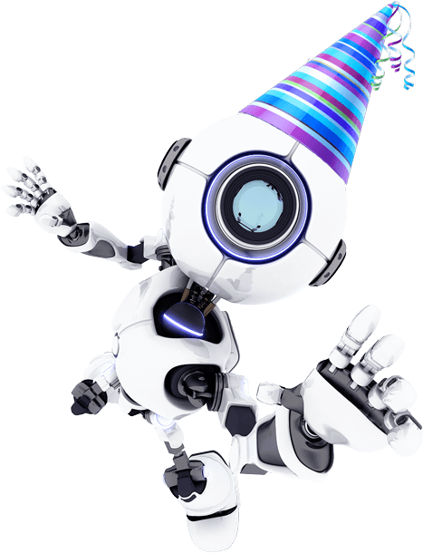 Birthday Parties - Robot (500x618), Png Download
