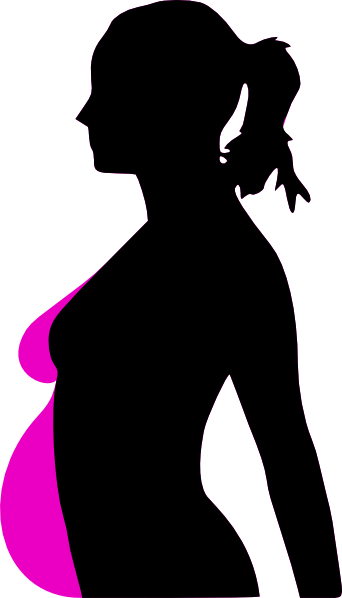 Pregnant Clip Art (342x598), Png Download