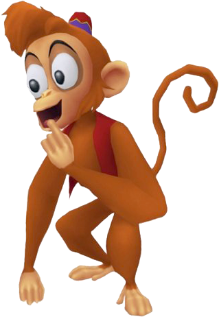 Latest Back To Disney Friends Clipart With Aladdin - Abu Kingdom Hearts (338x483), Png Download