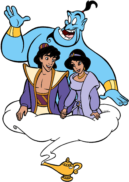 Carpet Aladdin, Jasmine, - Aladdin And Friends Png (426x598), Png Download