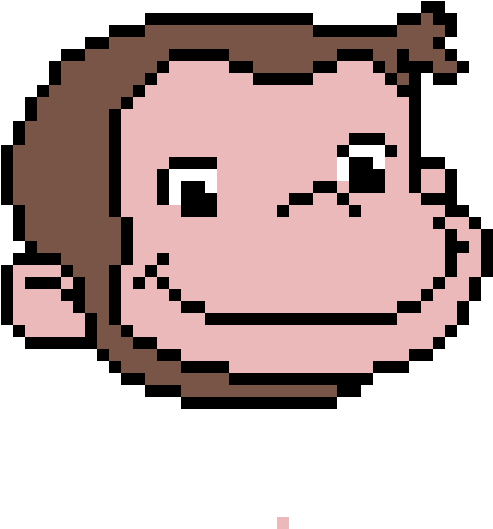 Curious George - Jorge El Curioso Pixel Art (1200x1200), Png Download