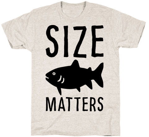 Size Matters Fishing Mens T-shirt - Posters On Saving Animals (484x484), Png Download