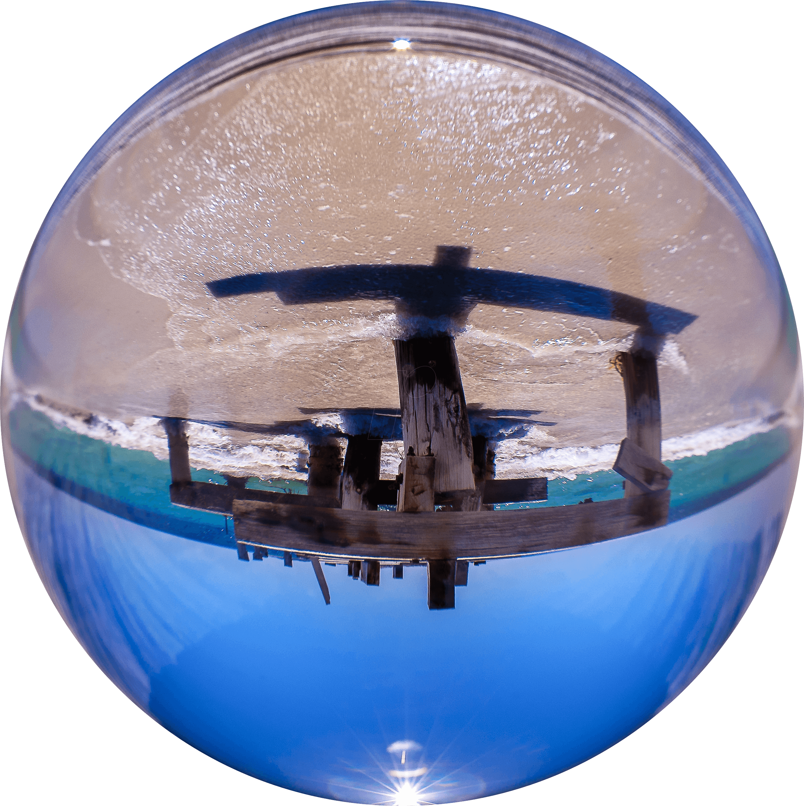 Photo, Glass Ball, Lensball, 90 Mm Rollei - Rollei Lensball 90mm (2584x2593), Png Download