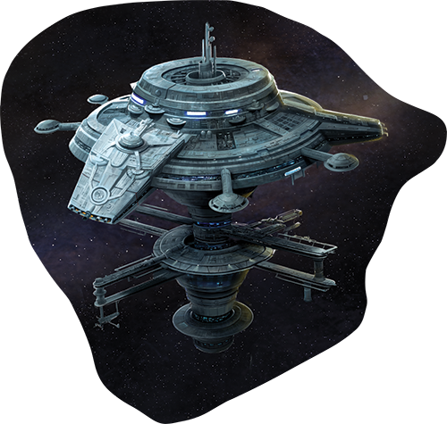 Space-station - Star Wars Armada Space Station (500x475), Png Download
