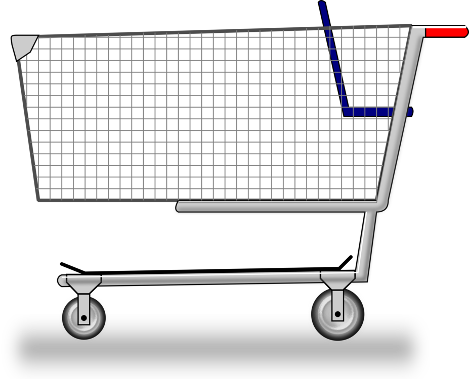 Shopping Cart Supermarket Shopping Centre Grocery Store - Big Shopping Cart Clipart (927x750), Png Download