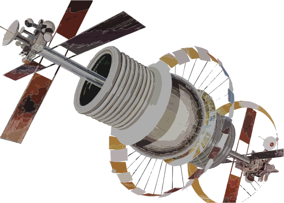 Space Settlement Design Ideas (566x406), Png Download